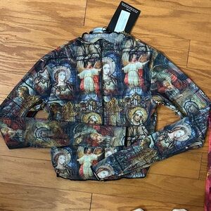 Angel Print Long Sleeve Top